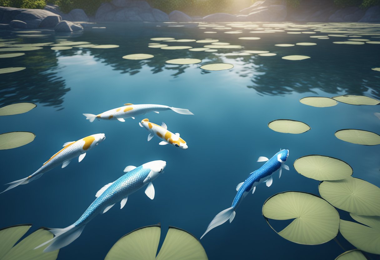 Asagi Koi Blue Tones: Capturing Serene Aquatic Hues